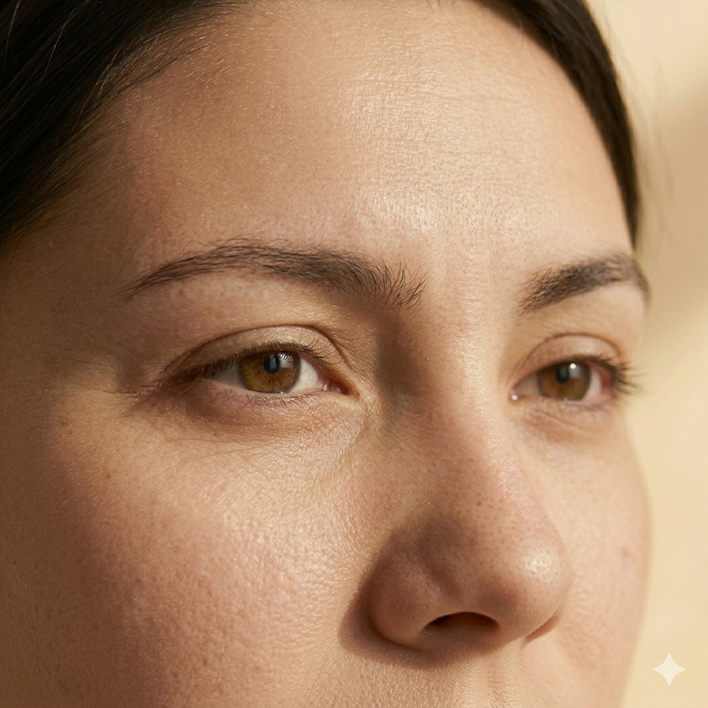 Después del tratamiento de Botox — piel suave y luminosa